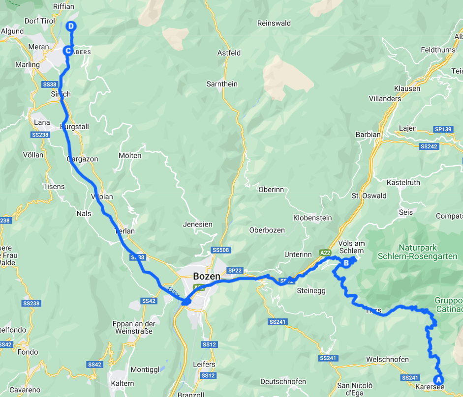 25.5. Franzinalm- Schenna_76km